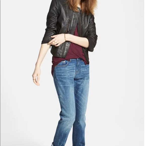 Madewell ‘Metropolis’ Collarless Leather Jacket - Picture 3 of 16